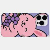 Schattigee Bunny Eten Druiven – Grappige Telefoonh Case-Mate iPhone Case (Achterkant (horizontaal))