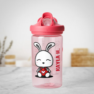 Schattigee Bunny Gepersonaliseerde Waterfles voor