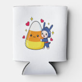 Schattigee Bunny Hugging Candy Corn Blikjeskoeler (Voorkant)