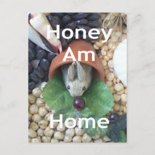 Schattigee Bunny Snacking Briefkaart