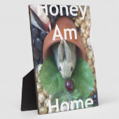 Schattigee Bunny Snacking Fotoplaat (Zijkant)