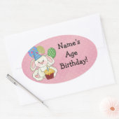 Schattigee Bunny Verjaardag Stickers (Envelop)