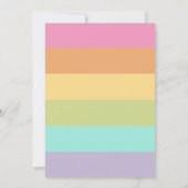 Schattigee Bunny Verjaardag Uitnodigingen Meisjes (Achterkant)