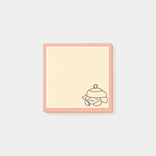 Schattigee bunny writer post-it® notes (Voorkant)