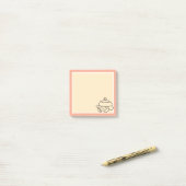 Schattigee bunny writer post-it® notes (Op bureau)