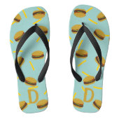 Schattigee Burger en Fries Fast Food Pattern Teens Teenslippers (Voetbed)