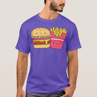 Schattigee Burger en frieten T-shirt