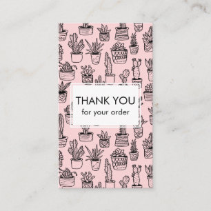 Schattigee Cacti & Succulenten QR Code Bestellen D Visitekaartje