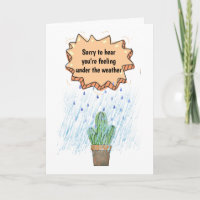 Schattigee cactus in de regen bij slecht weer