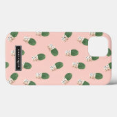 Schattigee Cactus in Hearts Pots Patroon  Case-Mate iPhone Case (Achterkant (horizontaal))