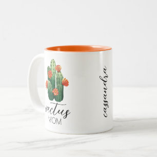 Schattigee Cactus Moeder Plant Lover Tweekleurige Koffiemok