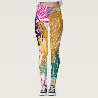 Schattigee Cactus  naadloze illustratie. Leggings