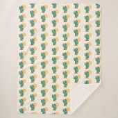 Schattigee Cactus thema zuidwesten decor deken (Voorkant)