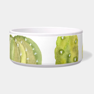 Schattigee Cactus, Waterverf Naadloze Decor. Voerbakje