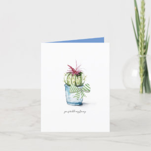 Schattigee Cactus Wenskaart voor Verjaardag Feestdagen Kaart