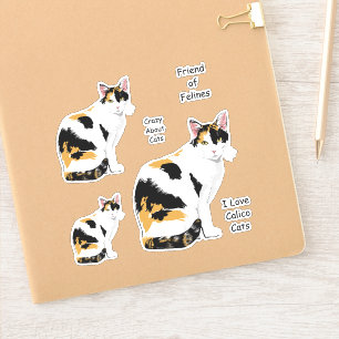 Schattigee Calico Cat Sticker Set
