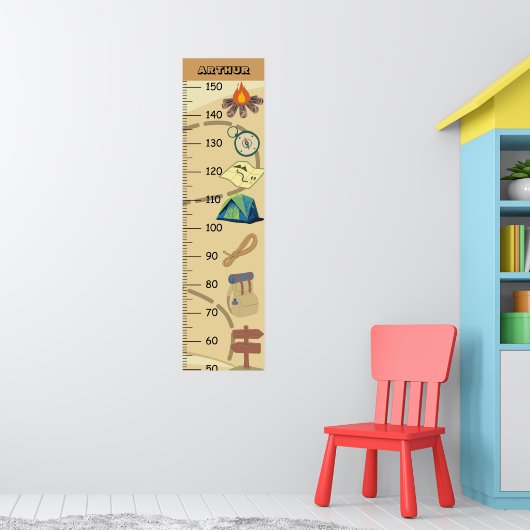 Schattigee Camping Groei Grafiek Poster (Kinderkamer 1)