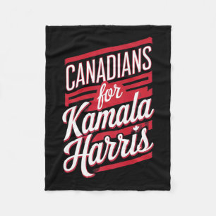 Schattigee Canadese meisjes voor Kamala Harris Can Fleece Deken