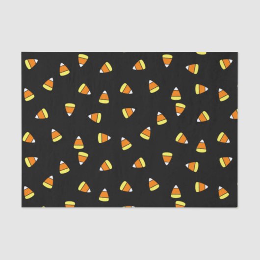 Schattigee Candy Corn Halloween Tissue Paper Tissuepapier (Voorkant)