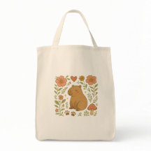 Schattigee Capybara-Canvas tas - Cozy Animal Esthe