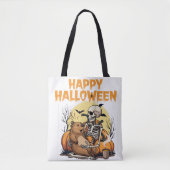 Schattigee Capybara Halloween Canvas tas (Voorkant)