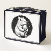 Schattigee Capybara met Ice Cream Cone Kawaii (Voorkant)