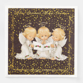 Schattigee Caroling Angels Dinner Paper servet