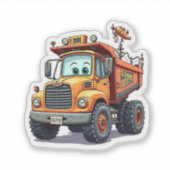 Schattigee Cartoon auto sticke Sticker (Voorkant)