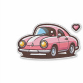 Schattigee Cartoon auto sticke Sticker (Voorkant)