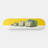 Schattigee Cartoon auto's opstelling Skateboard (Horizontaal)