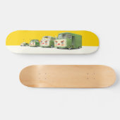 Schattigee Cartoon auto's opstelling Skateboard (Horizontaal)