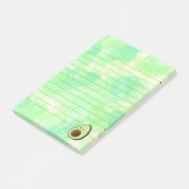 Schattigee Cartoon avocado Waterverf achtergrond b Post-it® Notes (Schuin)