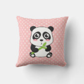 Schattigee Cartoon Baby Panda Kussen (Achterkant)