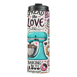 Schattigee Cartoon bakken koken Thermosbeker