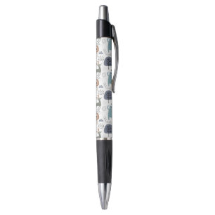 Schattigee cartoon bosdieren patroon monogram pen