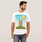 Schattigee Cartoon Bunny T-shirt (Voorkant volledig)