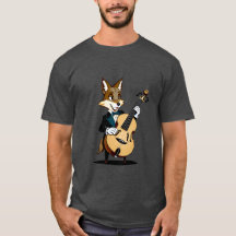 Schattigee cartoon coyote shirt piccolo muziek