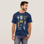 Schattigee Cartoon Cryptids Guide Custom Graphic T-shirt (Voorkant volledig)