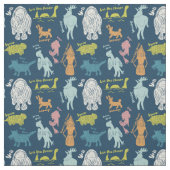 Schattigee Cartoon Cryptids ID Guide Stof (Swatch)