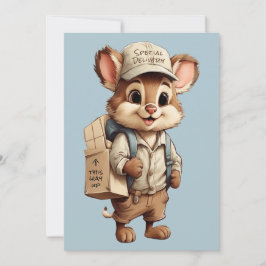 Schattigee Cartoon Dieren Speciale levering bij el Feestdagenkaart