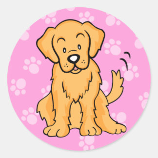 Schattigee Cartoon Dog Golden Retriever Sticker