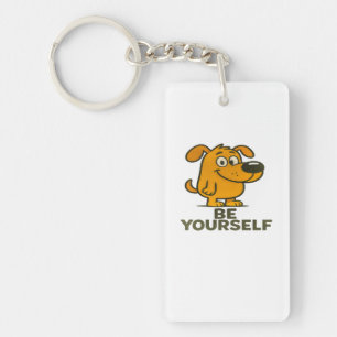 Schattigee Cartoon Dog Sleutelhanger Inspirerend B
