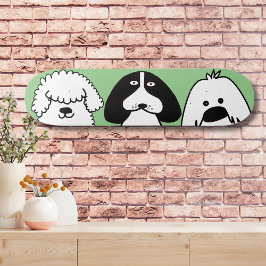 Schattigee Cartoon Dog Speels Huisdier Ontwerp Skateboard