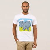 Schattigee Cartoon Elephant Fun Oerwoud Dier T-shirt