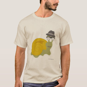 Schattigee Cartoon Fedora Hepcat slak karakter T-shirt