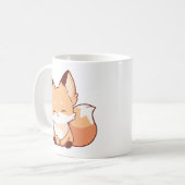 Schattigee Cartoon Fox Mok (Voorkant links)