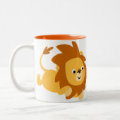 Schattigee Cartoon Gamboling Lion Mok (Links)
