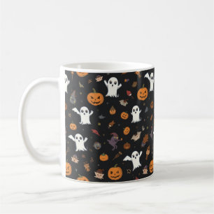 Schattigee Cartoon Ghost en pompoen Pattern Mok