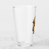 Schattigee cartoon Halloween eendenvampier Glas (Rechts)