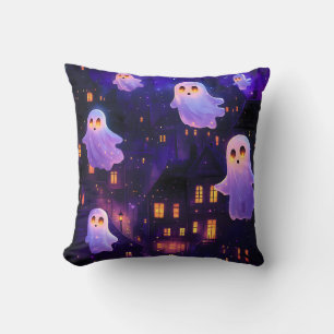 Schattigee Cartoon Halloween Midnight Flying Ghost Kussen